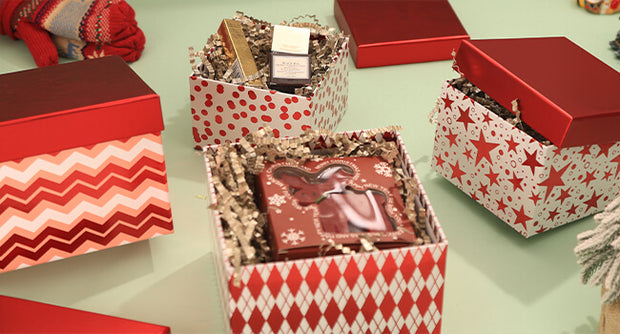 Posh Paper Christmas Nesting Gift Boxes