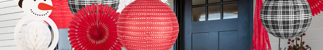 Posh Paper Christmas Paper Lanterns Decoration