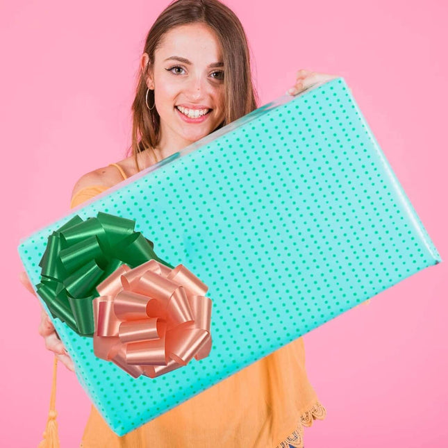 Posh Paper Ribbon Bows, Gift Pull Bows for Gift Wrapping, Pack of 48