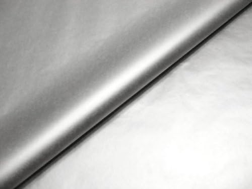 100 Sheets Metallic Silver Foil Gift Tissue Paper Bulk 20 X 14''