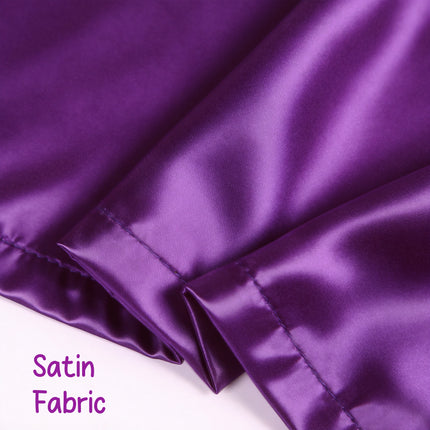 FLAIR GIFTS Porch Goose Robe Outfit Set for 23 Inch Goose Statue, Purple Silk Bathrobe with Wig Curlers Coffee Cup Donut Glasses, Elegant Funny Goose Clothes Decor (Purple Silk)