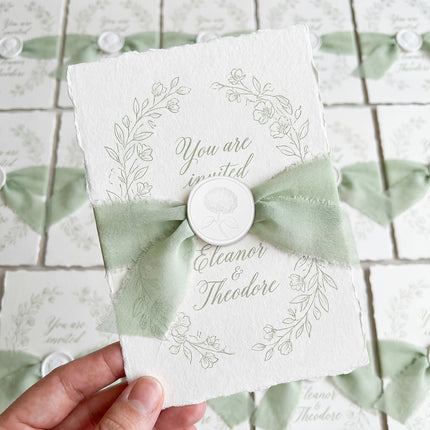 30mm White 3D Hydrangea Flower Wax Seal Stickers - 50pcs Round Edge