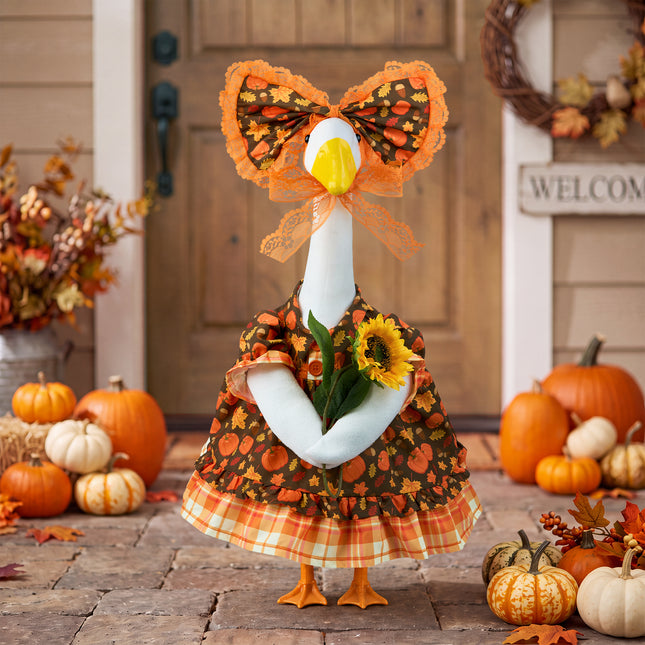 FLAIR GIFTS 23-inch Proch Goose Outfits (Sunflower)