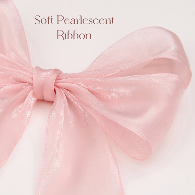 FLAIR GIFTS 2-String 6.5ft Pink Bows Garland Banner, 16 Pcs Pre-Strung Bow Party Decorations for Coquette Birthday, Bachelorette Party, Girly Pink Party Supplies, Baby Shower, Bridal Shower