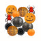 Black Orange Halloween Decoration Set Spider Honeycomb Pumpkin Face Lanterns