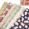 Christmas Polar Bears Precut Wrapping Sheets Set Flat Bulk Gift Wrap Paper with 2 Stickers, Pack of 12 (Copy)