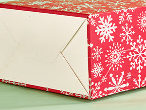 Christmas Gift Red Silver Gift Bags Durable Padding