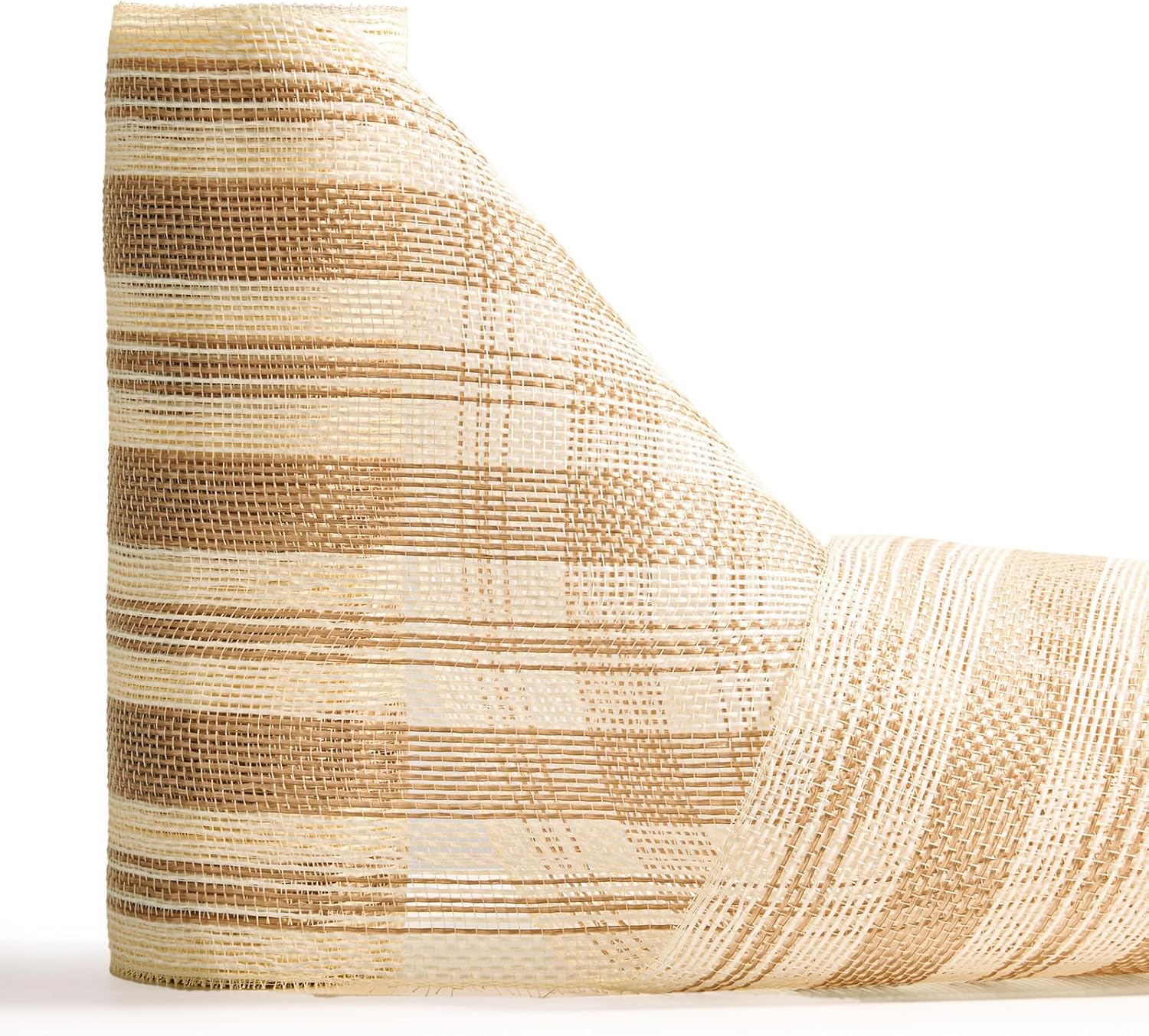 Jute Poly Burlap Decor Mesh Ribbon, 10