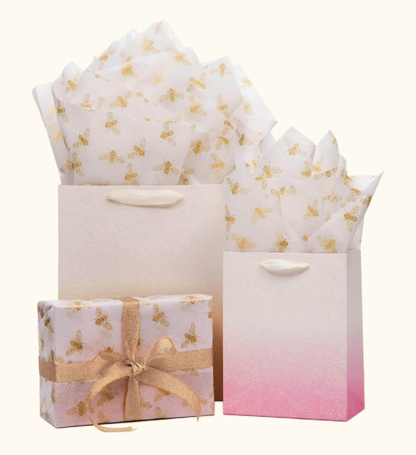 Large Metallic Gold Gift Wrapping Tissue Paper Bulk 100 Sheets