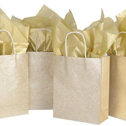 Metallic Gold Foil Gift Tissue Paper Bulk, Pack of 100