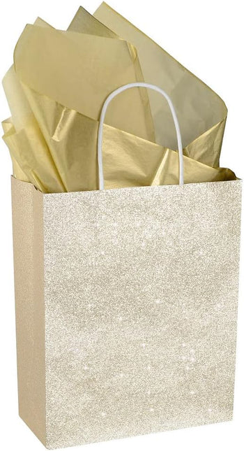 Metallic Gold Foil Gift Tissue Paper Bulk, Pack of 100