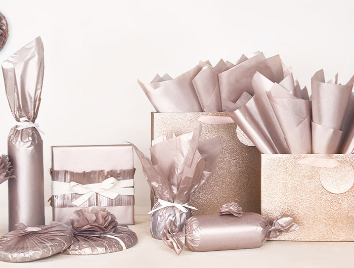 Metallic Champagne Gold Tissue Paper Pack of 100 Banner