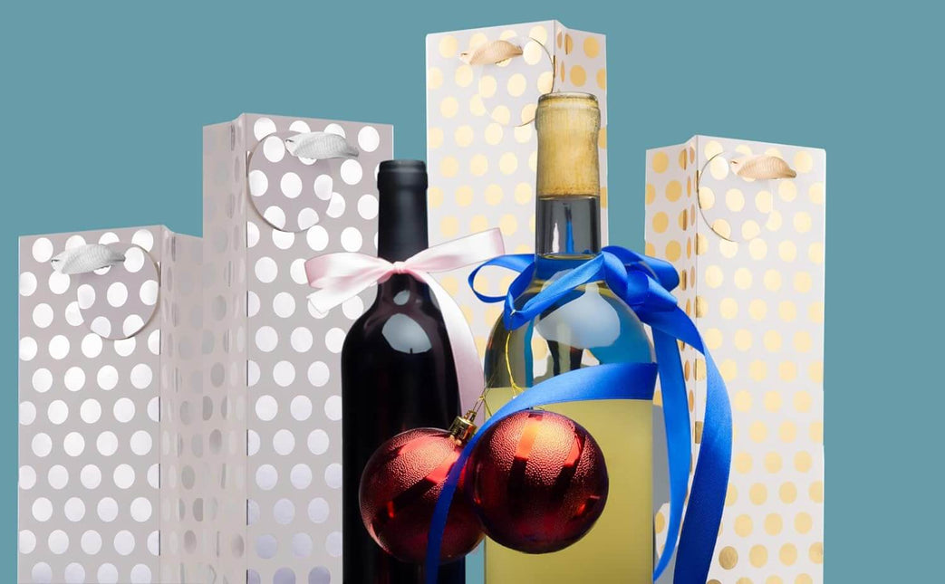 Posh Paper 14"x 4 3⁄4“ x 3 1⁄2“ Wine Gift Bags, Wine Bottle Bags-12 Pcs