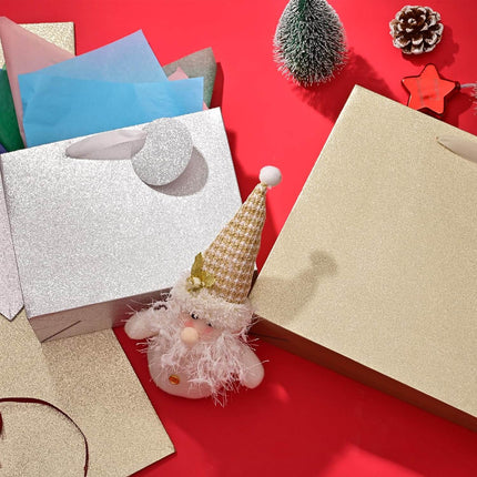 Posh Paper 9“ and 12 1⁄2“ Gift Bags, Large Gift Bags, Pack of 12