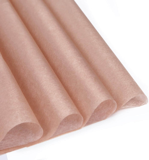 Posh Paper Bulk Tissue Paper, 20" x 14", Pack of 100, Rose Gold Metallic
