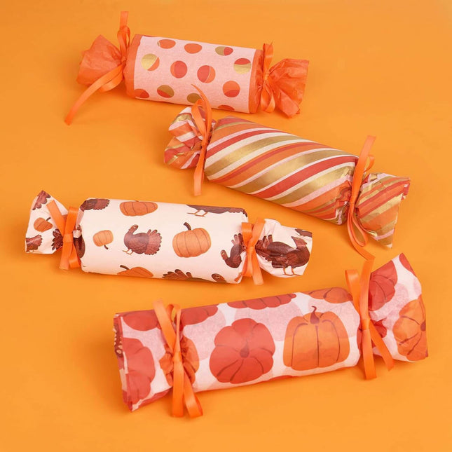 Posh Paper Bulk Tissue Paper, 20" x 14", Pack of 100, Thanksgiving Orange