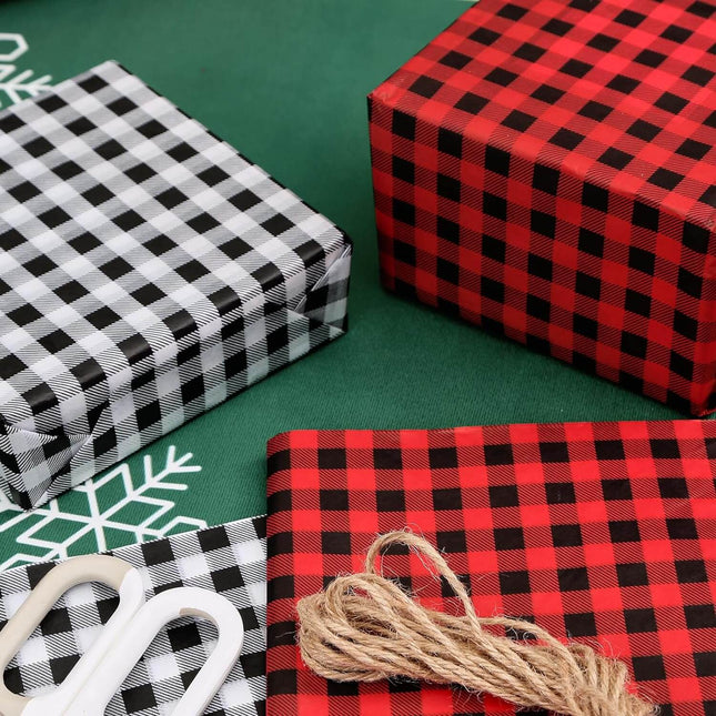Posh Paper Chrismas Tissue Paper, Red Green White Gift Wrapping-100 Sheets