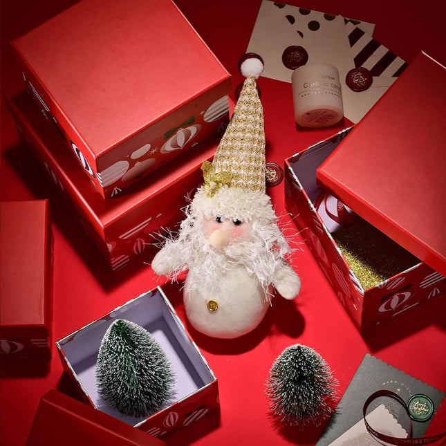 Posh Paper Christmas Gift Boxes, Holiday Gift Boxes, Pack of 5