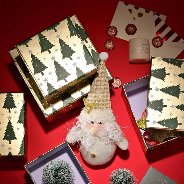 Posh Paper Christmas Gift Boxes, Small Gift Boxes, Pack of 5