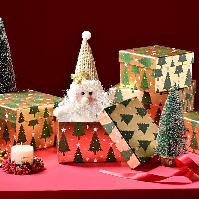 Posh Paper Christmas Gift Boxes, Small Gift Boxes, Pack of 5