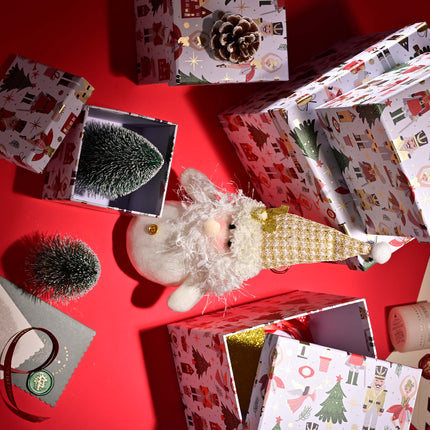 Posh Paper Christmas Gift Boxes, Small Gift Boxes, White Gift Boxes