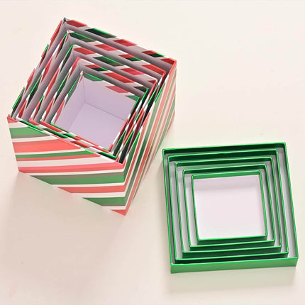 Posh Paper Christmas Gift Boxes, Small and Medium Gift Boxes-Pack of 5