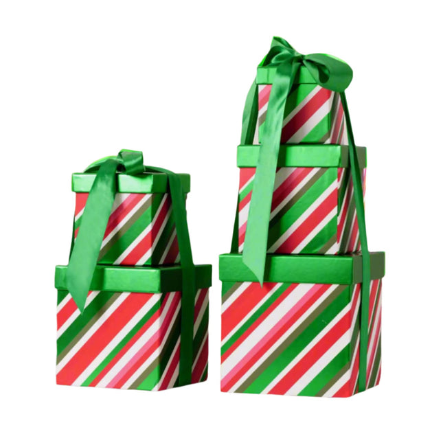 Posh Paper Christmas Gift Boxes, Small and Medium Gift Boxes-Pack of 5