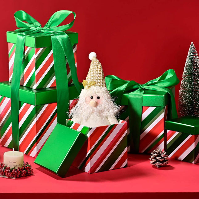 Posh Paper Christmas Gift Boxes, Small and Medium Gift Boxes-Pack of 5