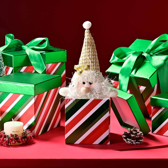 Posh Paper Christmas Gift Boxes, Small and Medium Gift Boxes-Pack of 5
