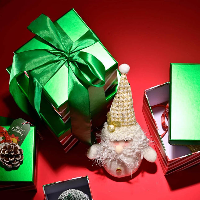 Posh Paper Christmas Gift Boxes, Small and Medium Gift Boxes-Pack of 5
