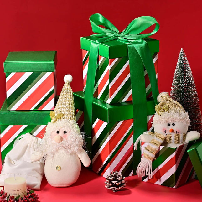 Posh Paper Christmas Gift Boxes, Small and Medium Gift Boxes-Pack of 5
