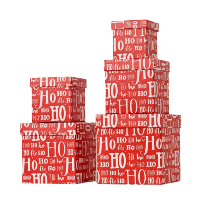 Posh Paper Christmas Gift Boxes, Small to Medium Gift Boxes, Pack of 5