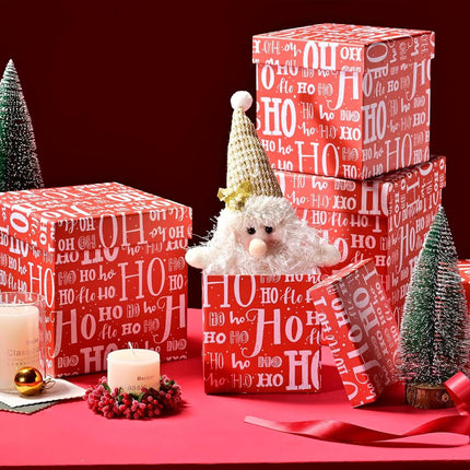 Posh Paper Christmas Gift Boxes, Small to Medium Gift Boxes, Pack of 5