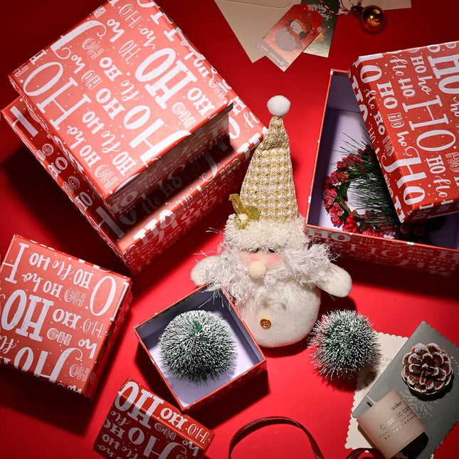 Posh Paper Christmas Gift Boxes, Small to Medium Gift Boxes, Pack of 5