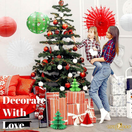 Posh Paper Christmas Lanterns, Honeycomb Lantern, Paper Lanterns-14pcs