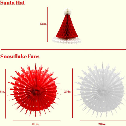Posh Paper Christmas Lanterns, Honeycomb Lantern, Paper Lanterns-14pcs