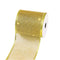Posh Paper Christmas Ribbons, Gold Glittered Satin Ribbons - 4'' x 10