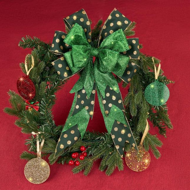 Posh Paper Christmas Ribbons, Red Green Ribbons