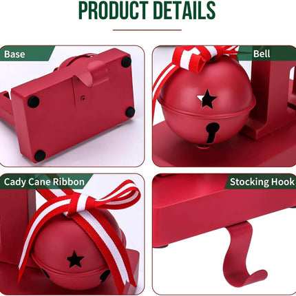 Posh Paper Christmas Stocking Holders, Pack of 3,  5 1⁄2“ x 5“, 2lbs On Each Hook