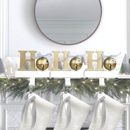 Posh Paper Christmas Stocking Holders for Mantle, Fireplace- Pack of 3