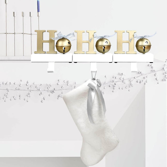 Posh Paper Christmas Stocking Holders for Mantle, Fireplace- Pack of 3
