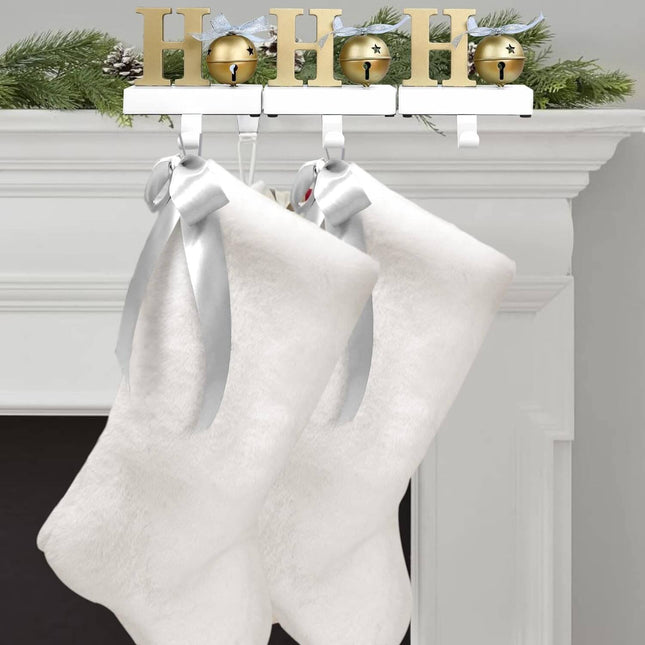 Posh Paper Christmas Stocking Holders for Mantle, Fireplace- Pack of 3