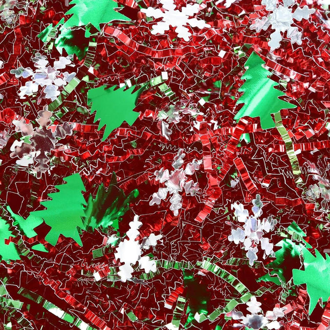 Posh Paper Crinkle Paper, Cut Paper, Shred Paper Filler, Christmas Tree Pattern