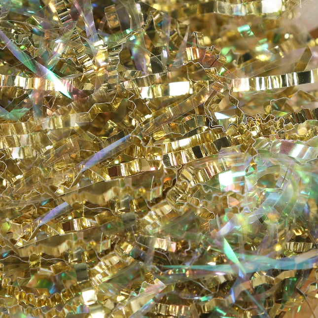 Posh Paper Crinkle Paper Filler, Crinkle Shredded Paper Shredded, Metallic Gold