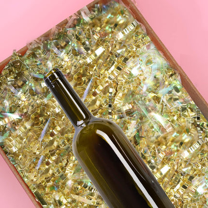 Posh Paper Crinkle Paper Filler, Crinkle Shredded Paper Shredded, Metallic Gold