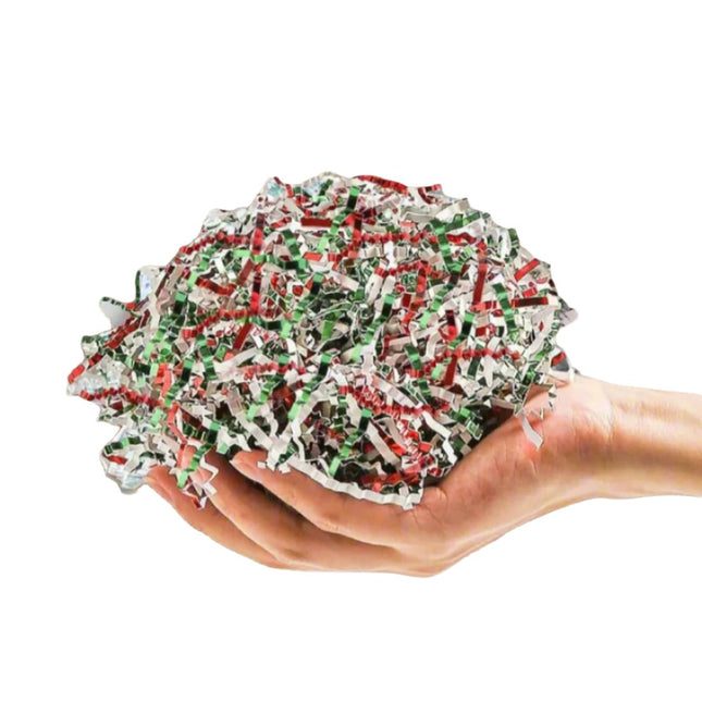 Christmas Crinkle Paper Filler, Shredded Paper