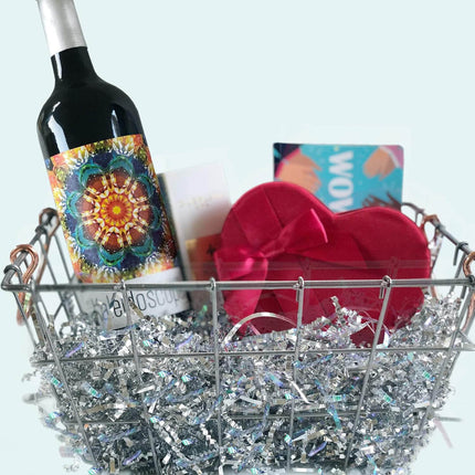 Metallic Silver Crinkle Paper Shredded Gift Basket Filler, 1 LB
