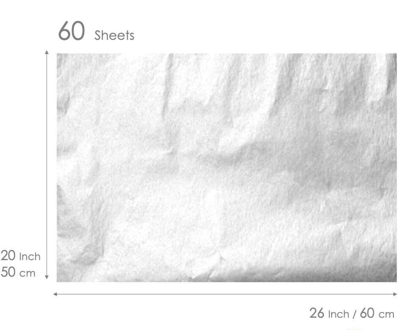 Silver Tissue Paper, Pack of 200