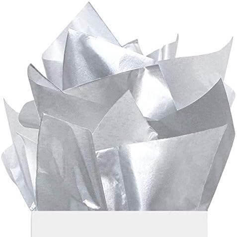 Silver Tissue Paper, Pack of 200