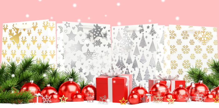 Posh Paper Gold Gift Bags Banner
